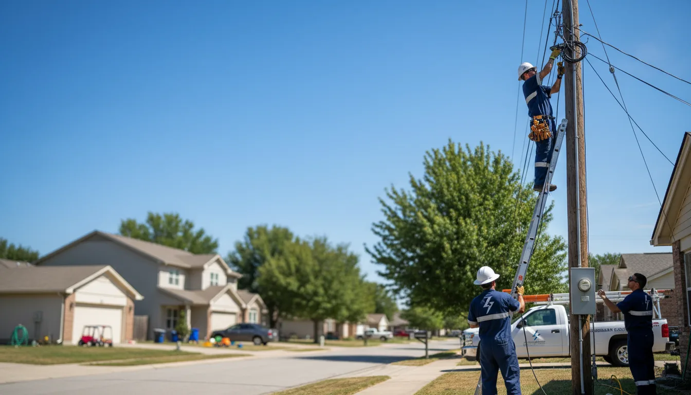 Residential electrician providing installation services in Badger, SD
